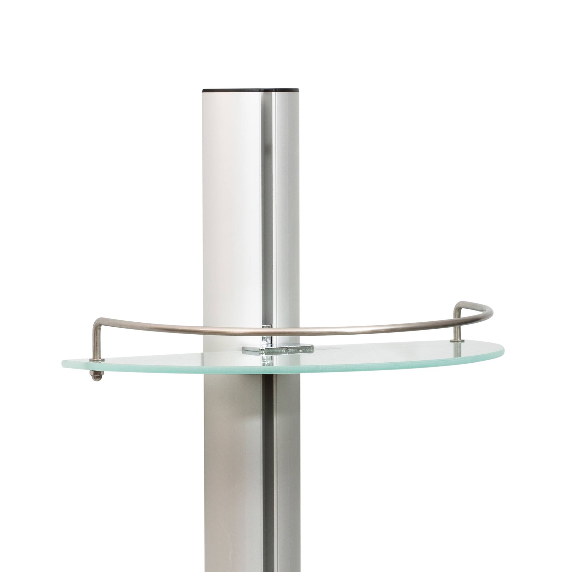 Organize It All 3-Tier Half Moon Glass Shelf
